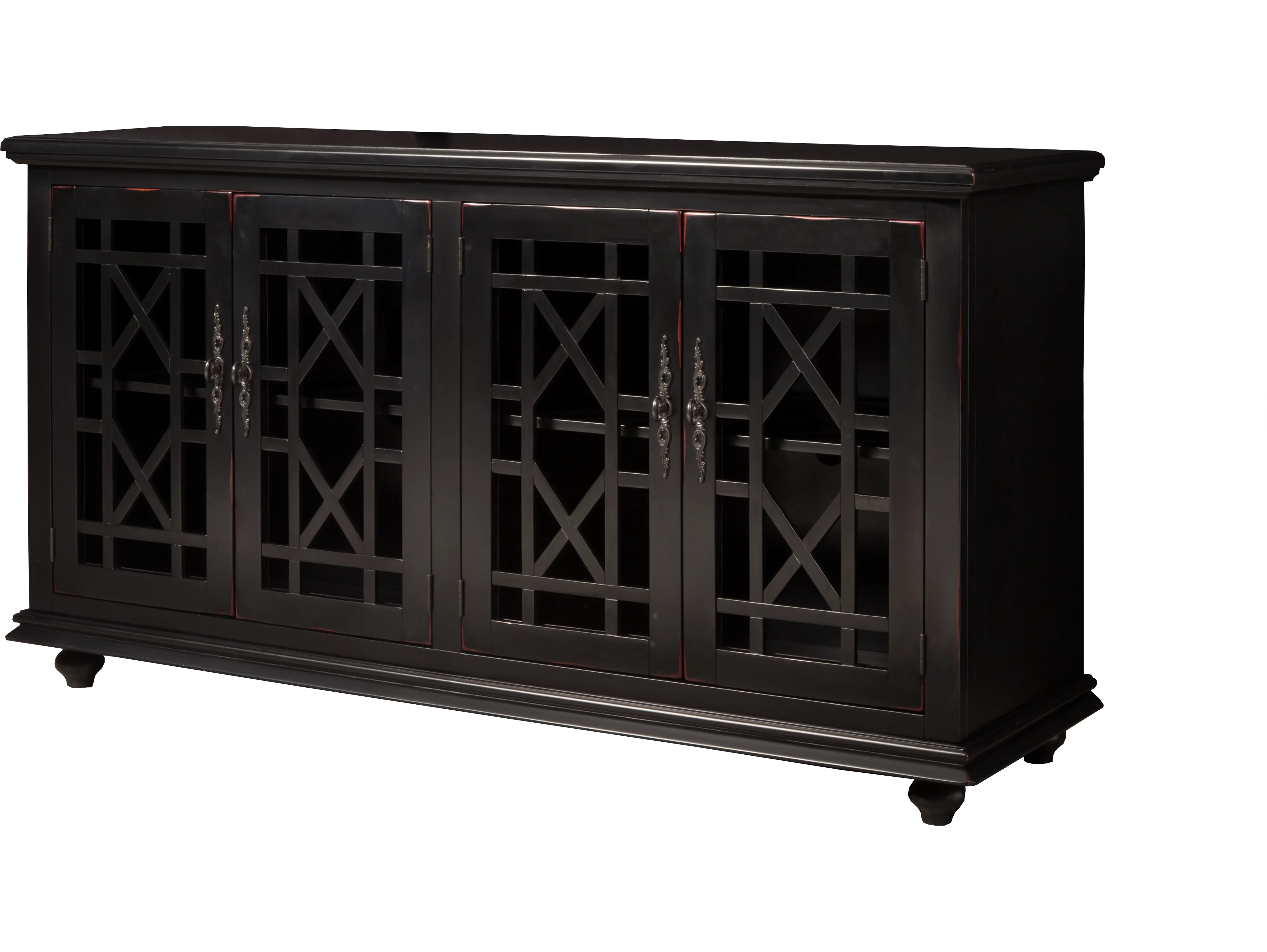 Casual Black 63 inch TV Stand - Cassandra-3
