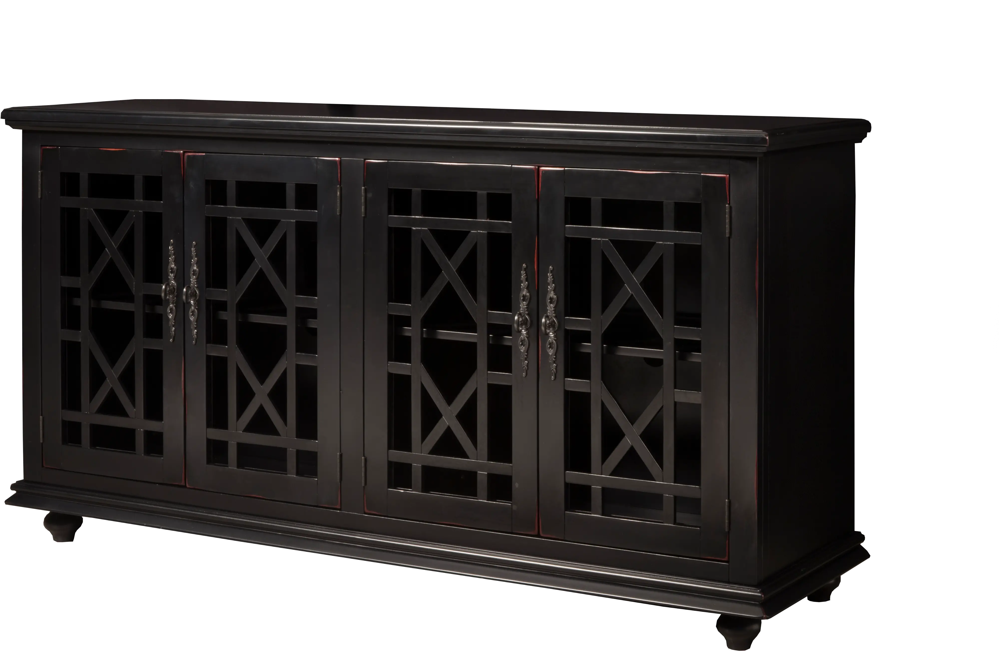 Casual Black 63 inch TV Stand - Cassandra-4
