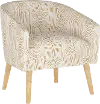 47-1NATOBLMST Deco Mustard Oblong Accent Chair - Skyline Furniture
