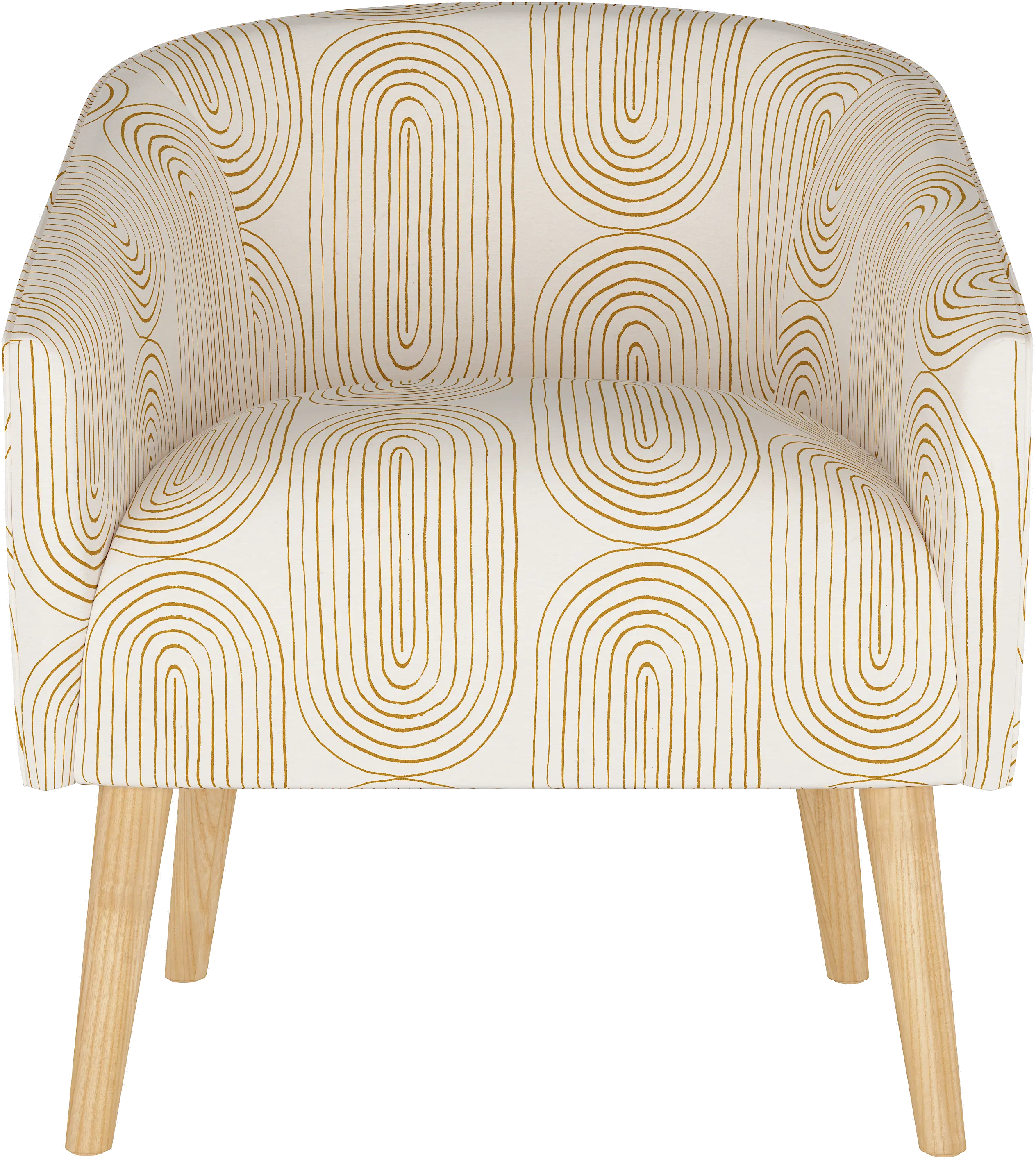 47-1NATOBLMST Deco Mustard Oblong Accent Chair-2