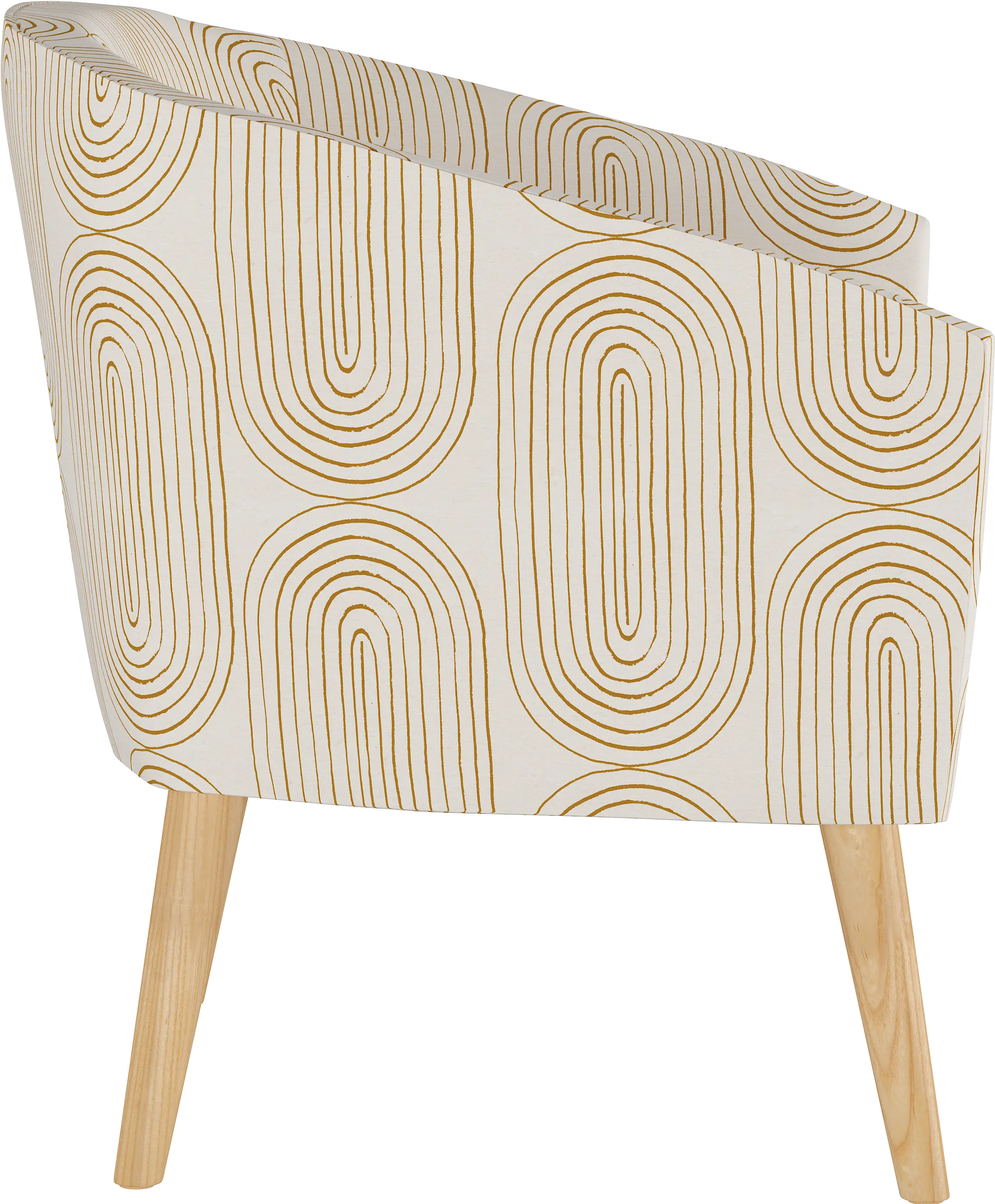 47-1NATOBLMST Deco Mustard Oblong Accent Chair-3
