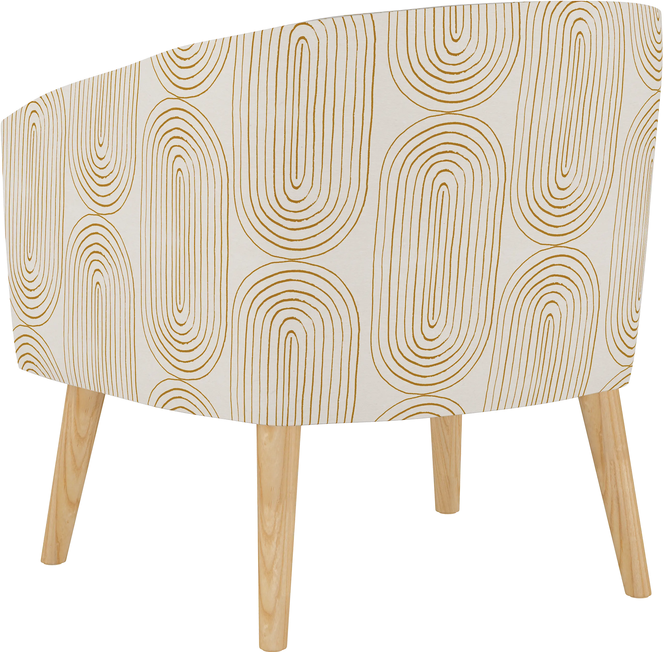 47-1NATOBLMST Deco Mustard Oblong Accent Chair-4