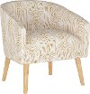 47-1NATOBLMST Modern Oblong Mustard Deco Accent Chair