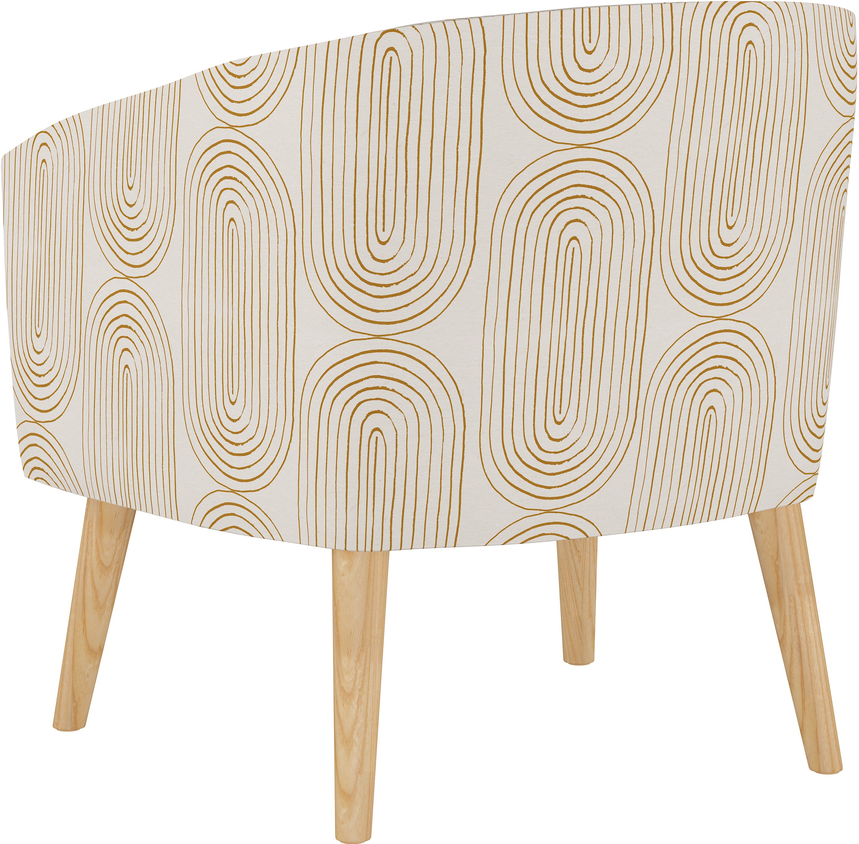 47-1NATOBLMST Modern Oblong Mustard Deco Accent Chair-4