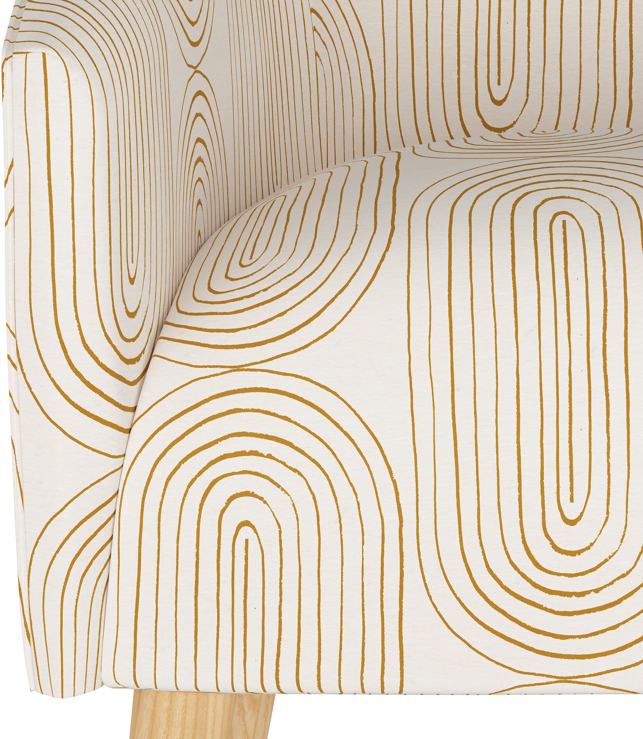 47-1NATOBLMST Modern Oblong Mustard Deco Accent Chair-6