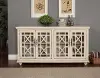 Jules Antique White 63 Inch TV Stand