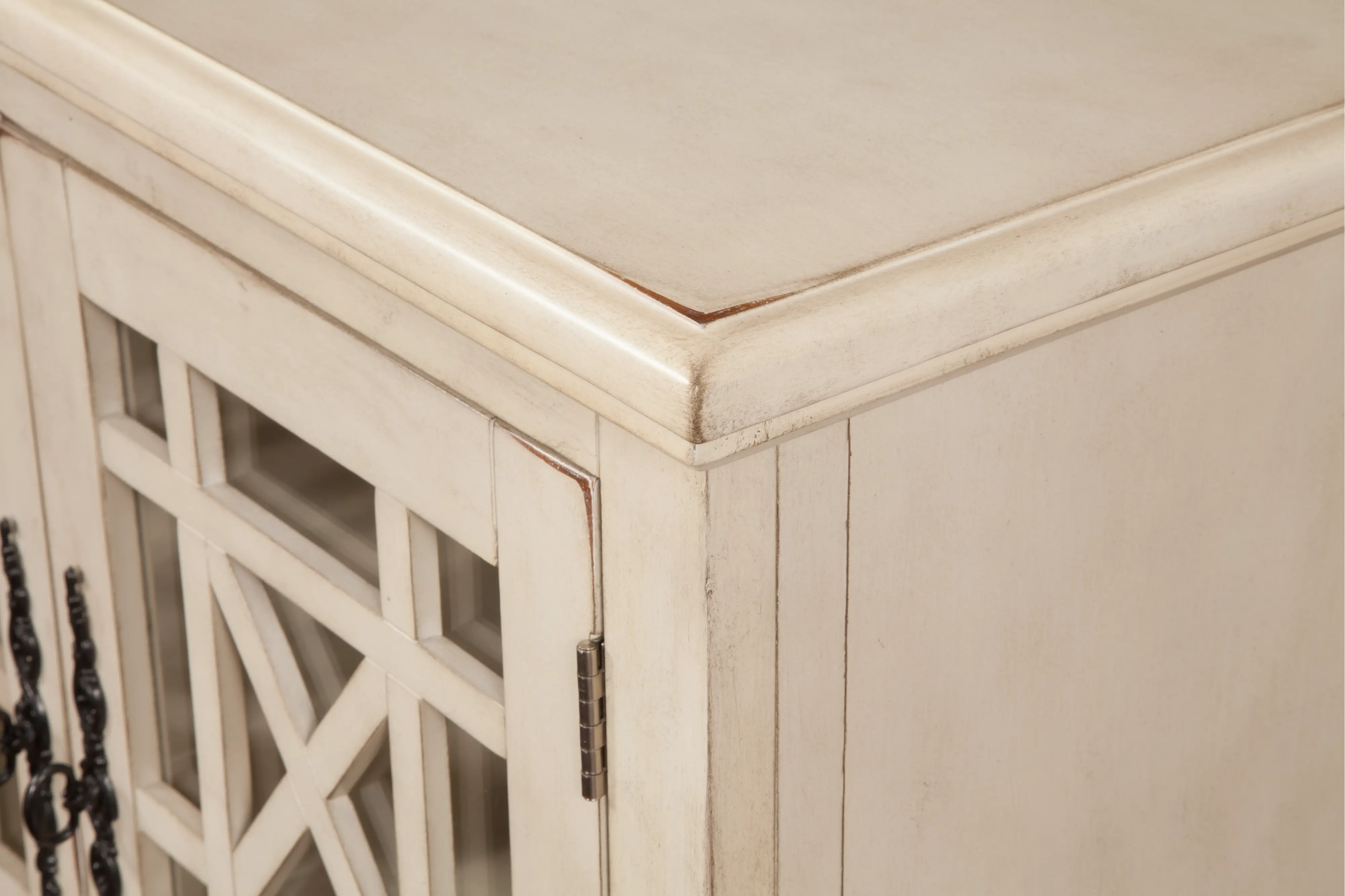 Orsey Elegant Antique White TV Stand-3