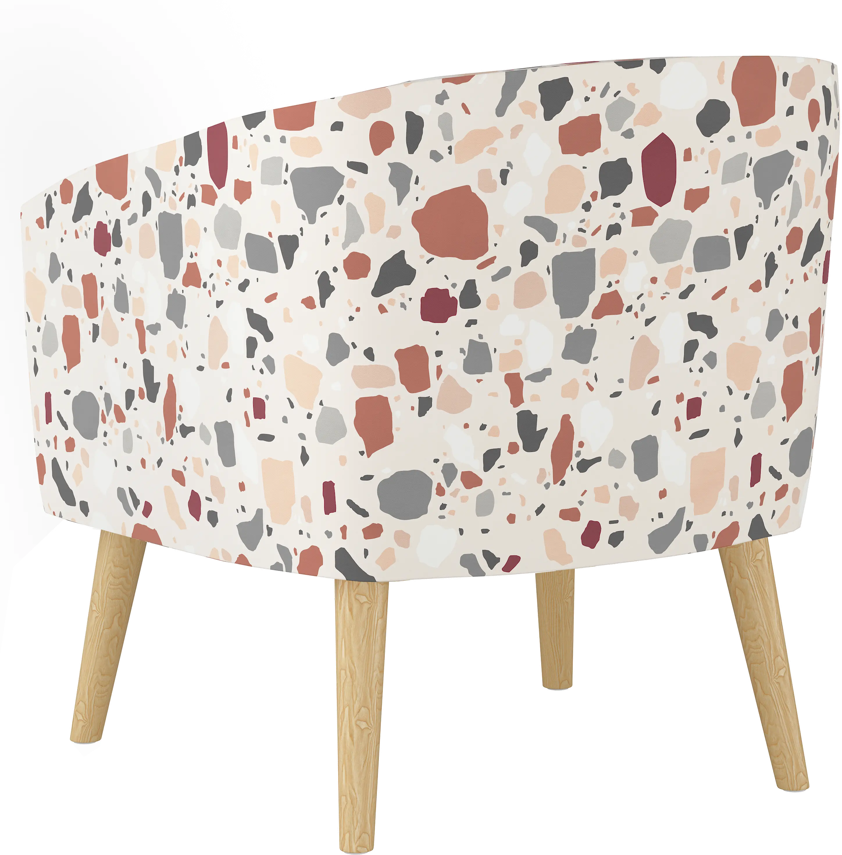 47-1NATTRZRST Terrazzo Rust Deco Accent Chair-4