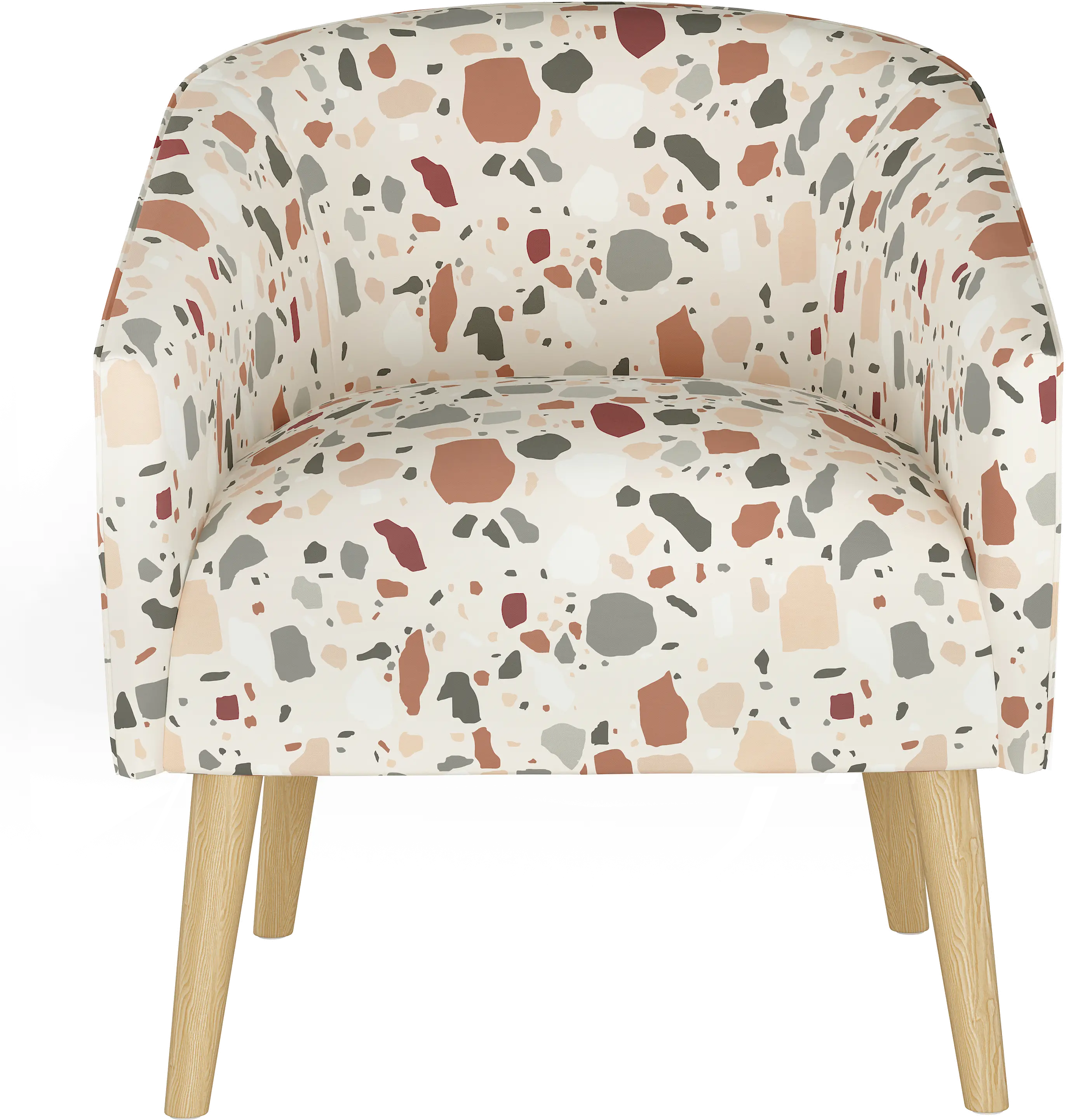 47-1NATTRZRST Terrazzo Rust Deco Accent Chair-8