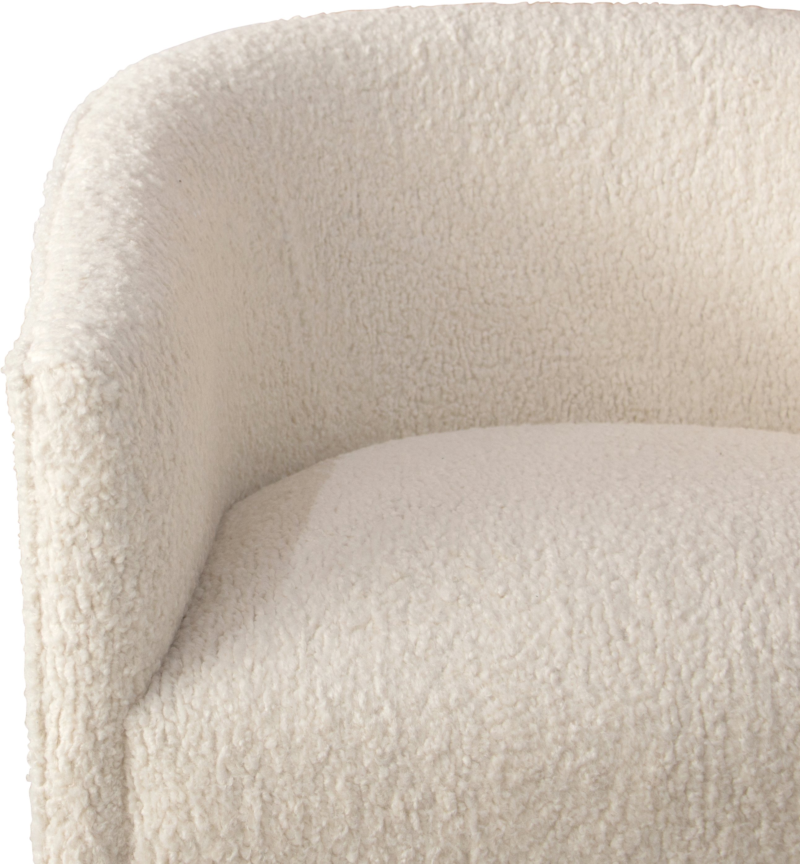 47-1SHPSNTR Modern Natural Faux Sheepskin Deco Accent Chair-3
