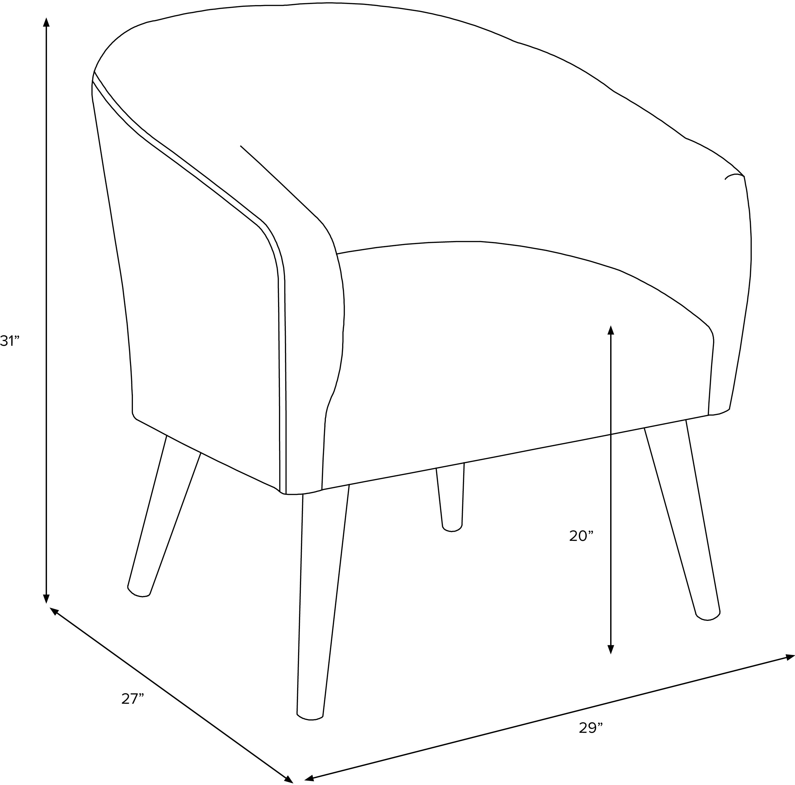 47-1SHPSNTR Modern Natural Faux Sheepskin Deco Accent Chair-7