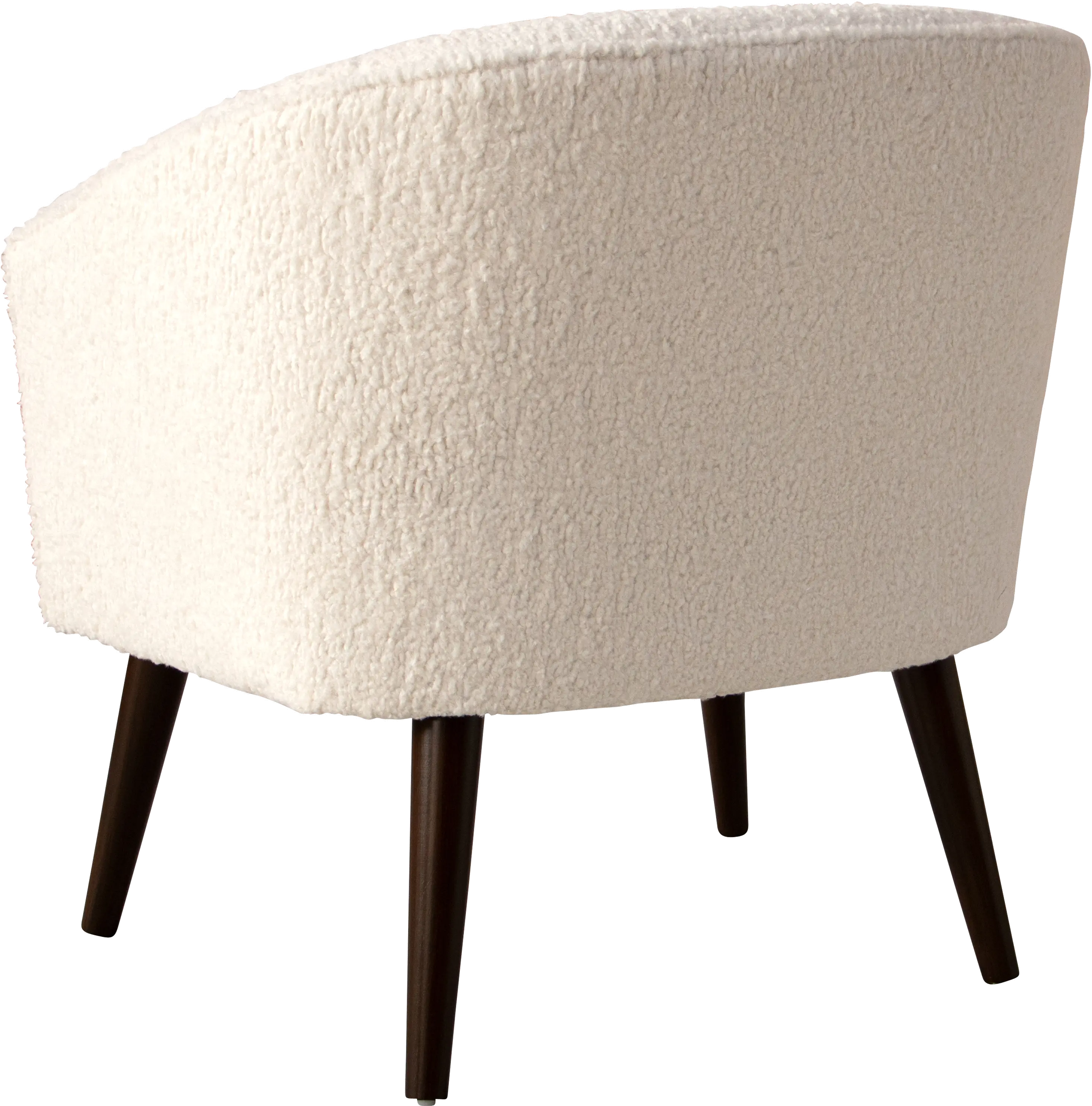47-1SHPSNTR Natural Faux Sheepskin Deco Accent Chair-5