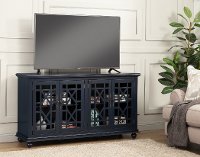 Contemporary Navy Blue 63 Inch TV Stand - Avalon