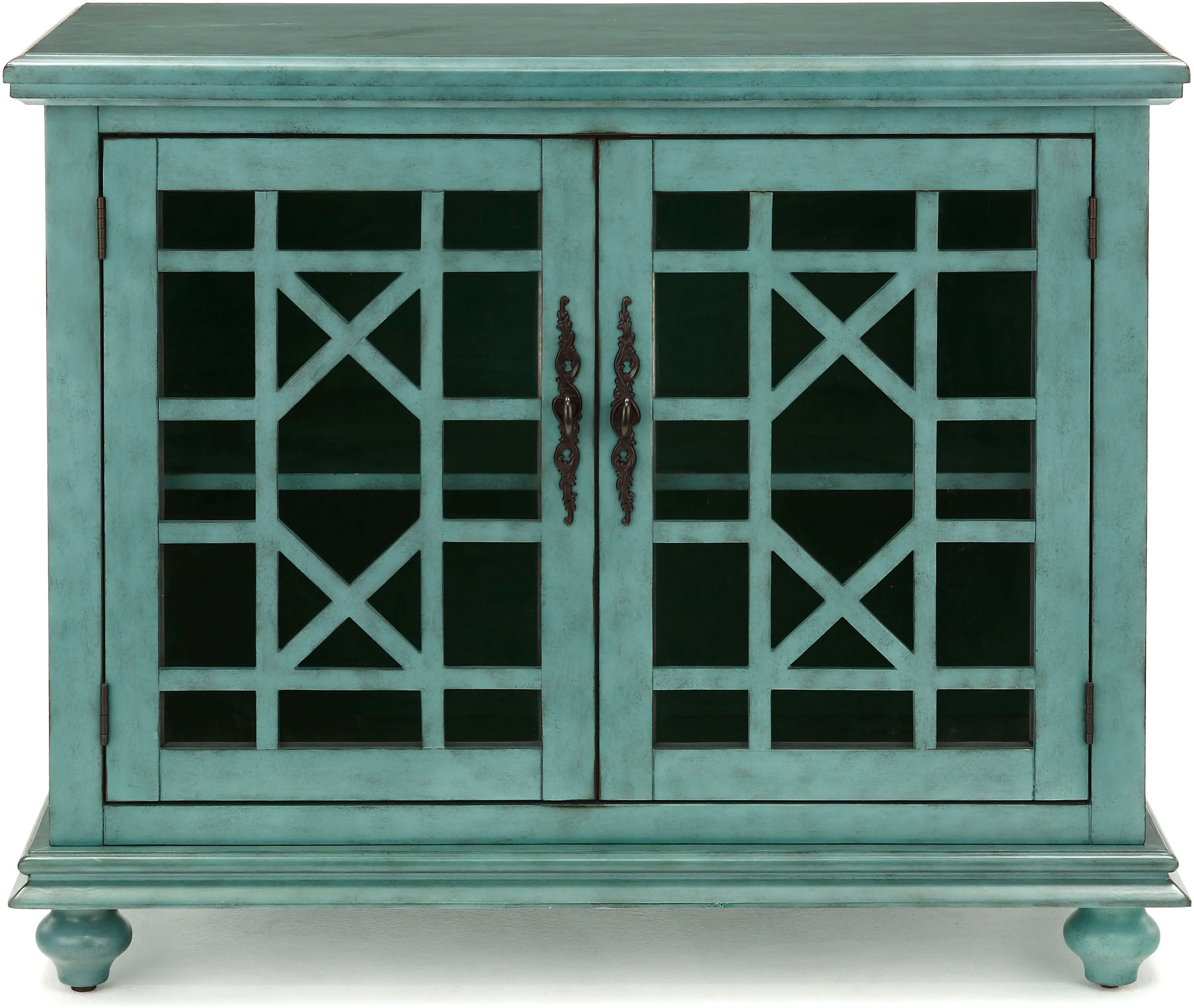 Casual Teal 38 Inch TV Stand - Jules-3
