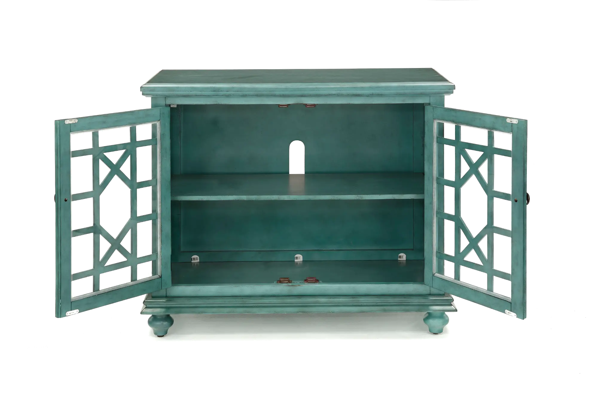 Casual Teal 38 Inch TV Stand - Jules-4