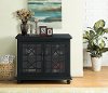 Contemporary Black 38 Inch TV Stand - Cassandra