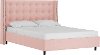 530NBPBD-PWLNNBLS Wingback Linen Blush Pink Twin Upholstered Platform Bed