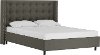530NBPBD-PWLNNSLT Wingback Linen Slate Gray Twin Upholstered Platform Bed