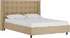 531NBPBD-BRLNNSND Wingback Linen Beige Full Upholstered Platform Bed