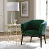 Gold End Table with White Marble Top - Modern Eclectic