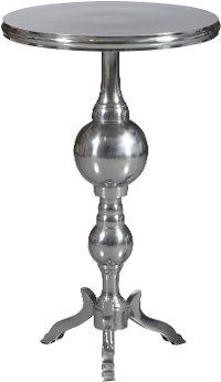 Metal Round End Table - Modern Eclectic