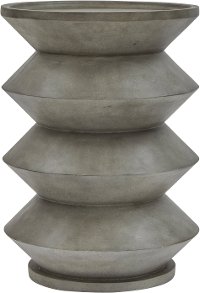 Modern Round Resin End Table - Modern Eclectic-1
