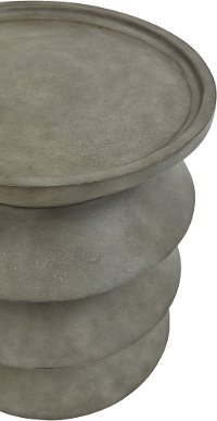 Modern Round Resin End Table - Modern Eclectic-3