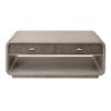 Gray Oak and Shagreen Coffee Table - Modern Eclectic