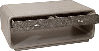 Gray Oak and Shagreen Coffee Table - Modern Eclectic-2