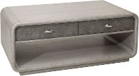 Gray Oak and Shagreen Coffee Table - Modern Eclectic-3