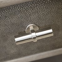 Gray Oak and Shagreen Coffee Table - Modern Eclectic-7