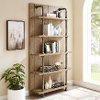Industrial Bookcase with Metal Pipes - Modern Eclectic