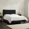 540BEDVLVBLC Tufted Velvet Black Twin Upholstered Bed