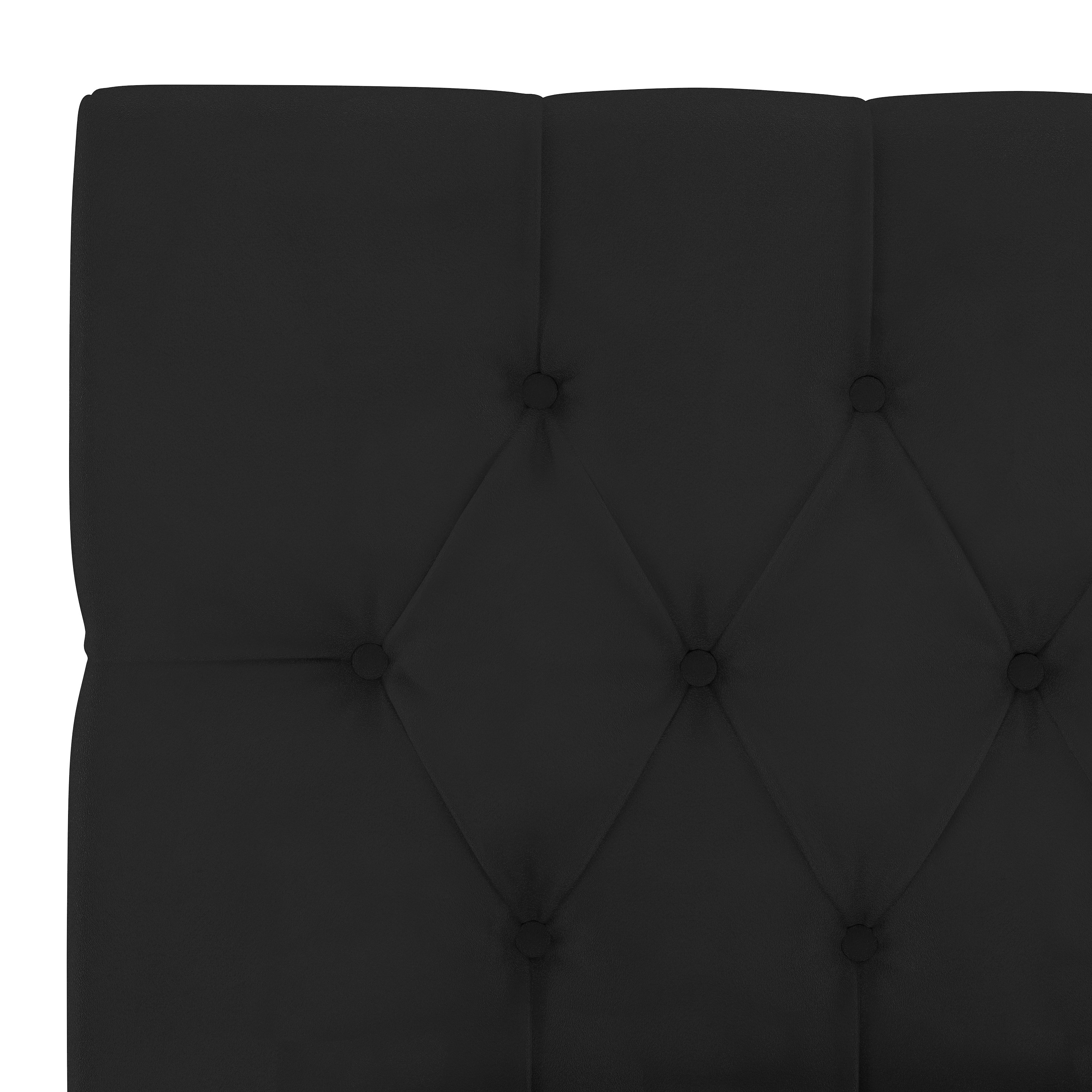 540BEDVLVBLC Tufted Velvet Black Twin Upholstered Bed-4