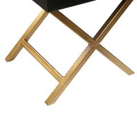 Black and Brass End Table - Modern Eclectic-7