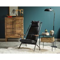 Industrial Iron Frame End Table - Modern Eclectic-6