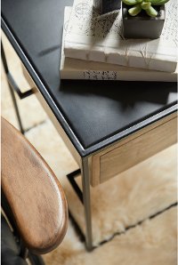 Industrial Iron Frame End Table - Modern Eclectic-8