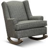 Plaid Gray Rocking Chair - Willow
