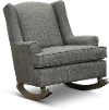 Plaid Gray Rocking Chair - Willow