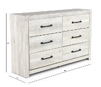 Rustic Whitewash Dresser - Sunrise Park-4