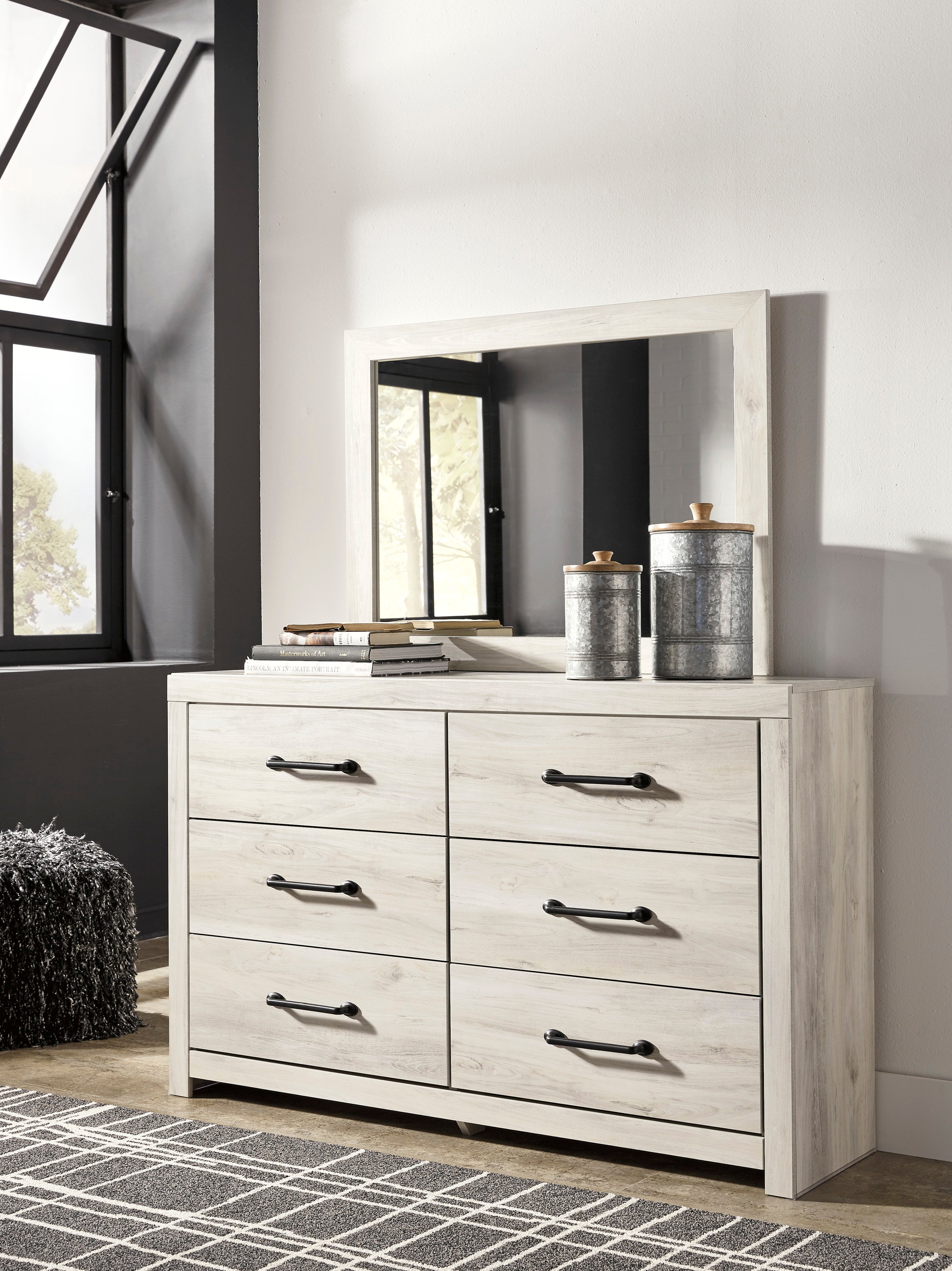 Sunrise Park Rustic Whitewash Dresser-2
