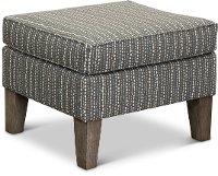 Flannel Taupe Ottoman - Willow