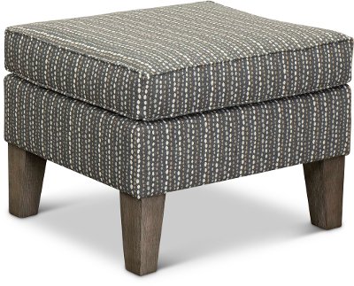 Flannel Taupe Ottoman - Willow