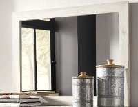 Rustic Whitewash Mirror - Sunrise Park