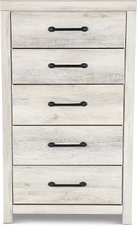 Rustic Whitewash Chest of Drawers - Sunrise Park