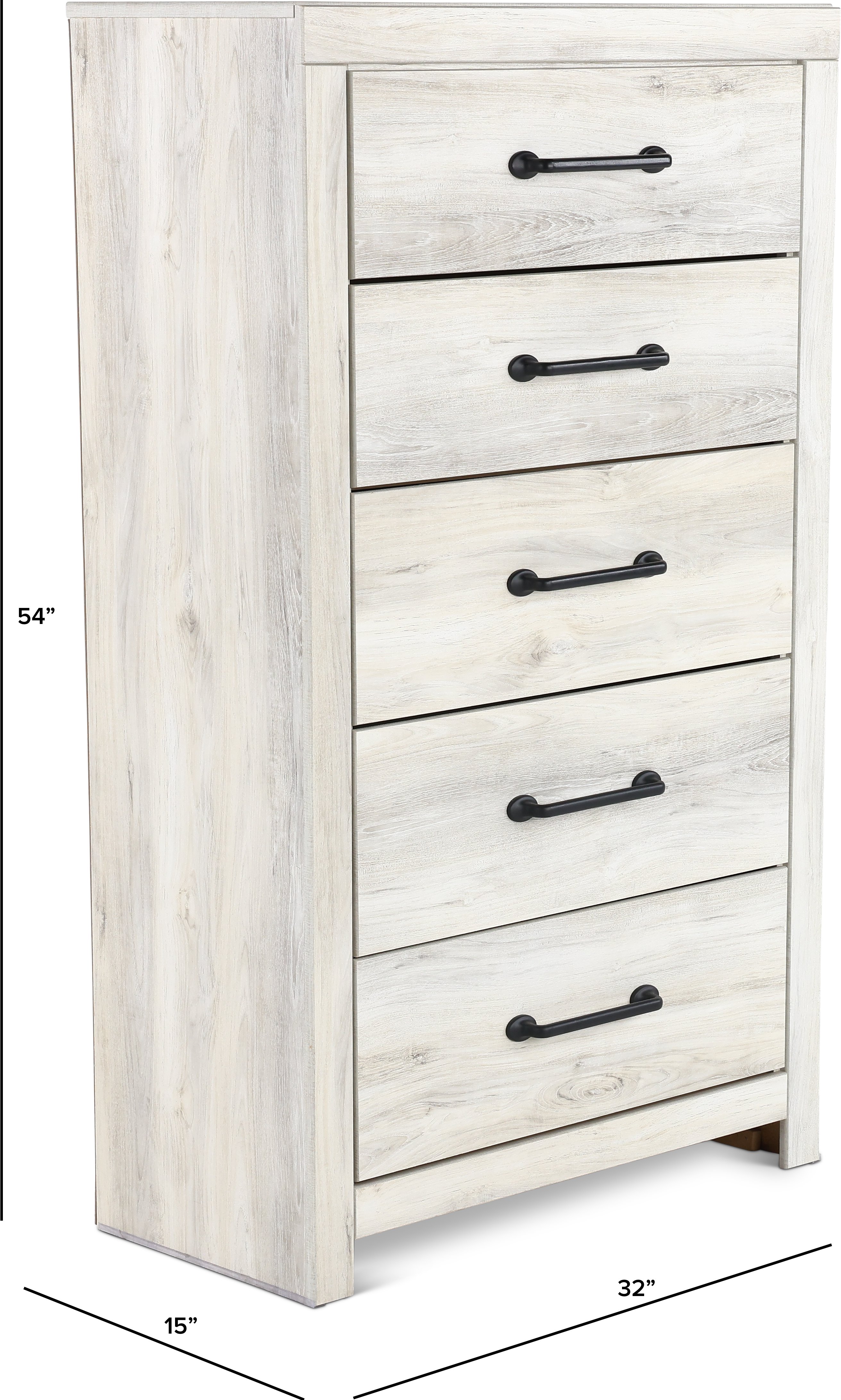 Rustic Whitewash Chest of Drawers - Sunrise Park-4
