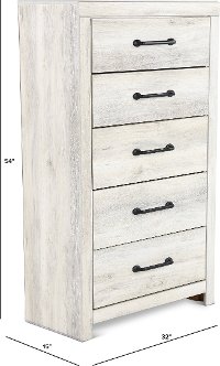 Rustic Whitewash Chest of Drawers - Sunrise Park-4