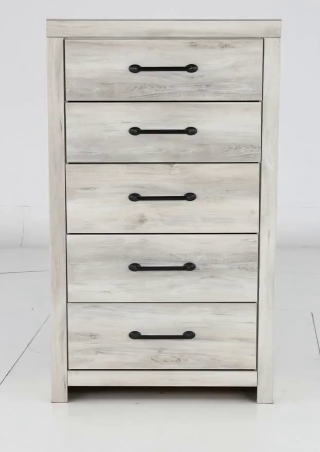 Rustic Whitewash Chest of Drawers - Sunrise Park-5
