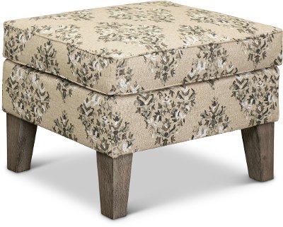 Vintage Slate Ottoman - Willow