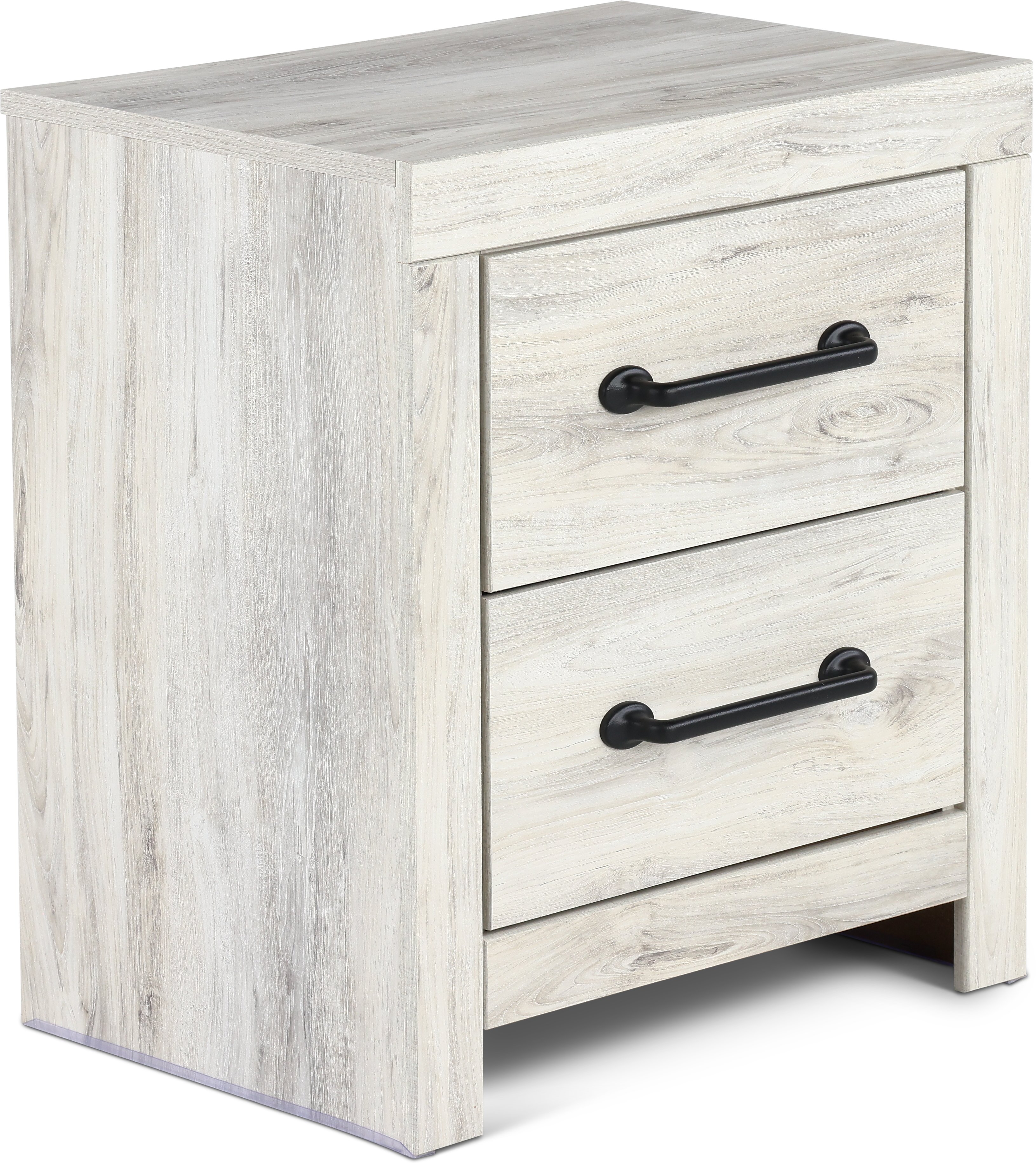Rustic Whitewash Nightstand - Sunrise Park-3